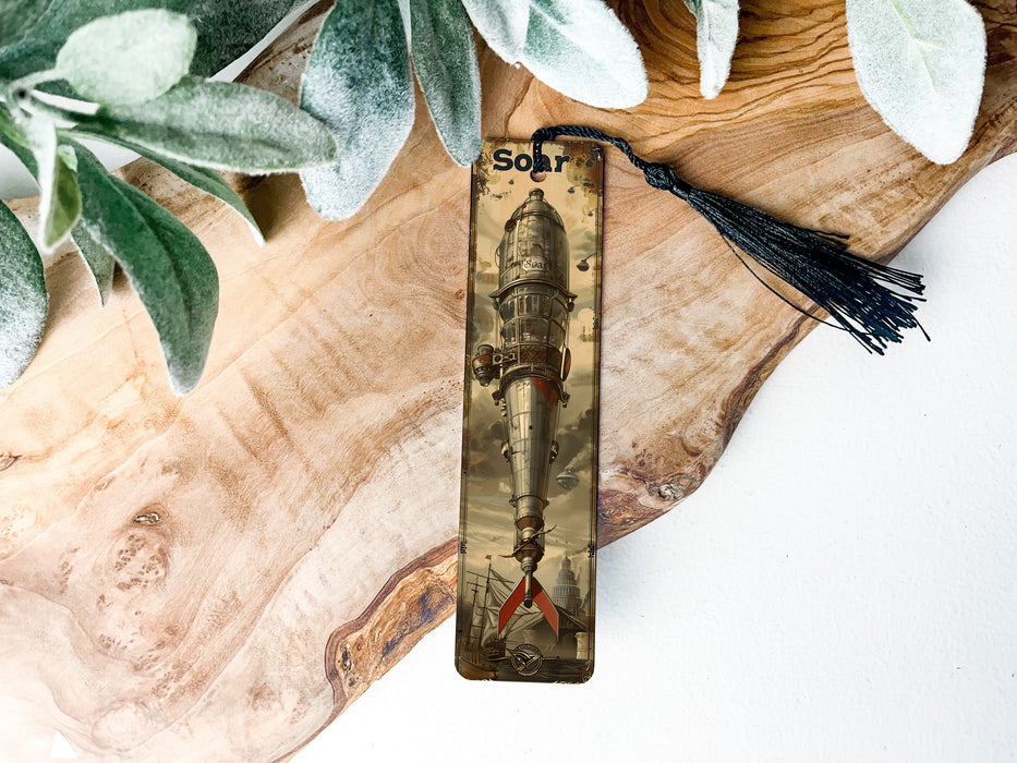 a bookmark with a picture of a man on it