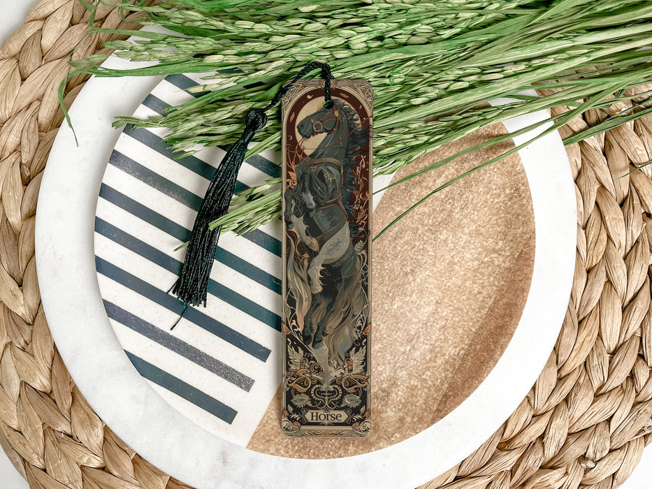 a picture of a bookmark on a plate