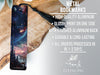 a bookmark with a picture of a space scene on it