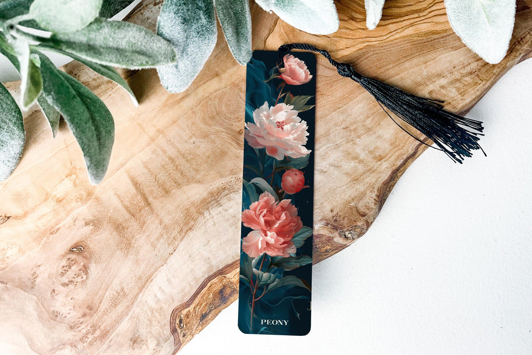 a bookmark with a floral design on it