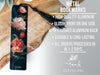 a metal bookmark with flowers on it