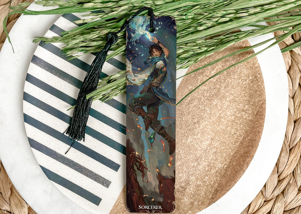 a bookmark with a picture of a woman on it