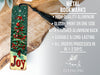 a bookmark with a christmas tree on it