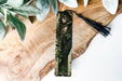 a bookmark with a picture of a woman on it
