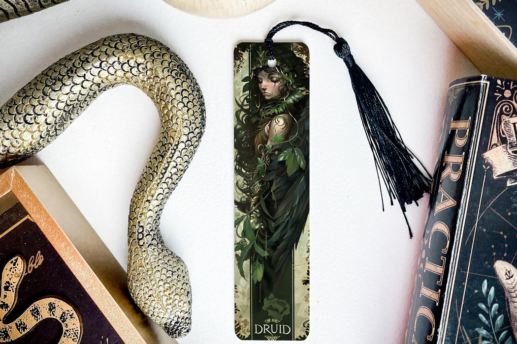 a bookmark with a picture of a woman on it