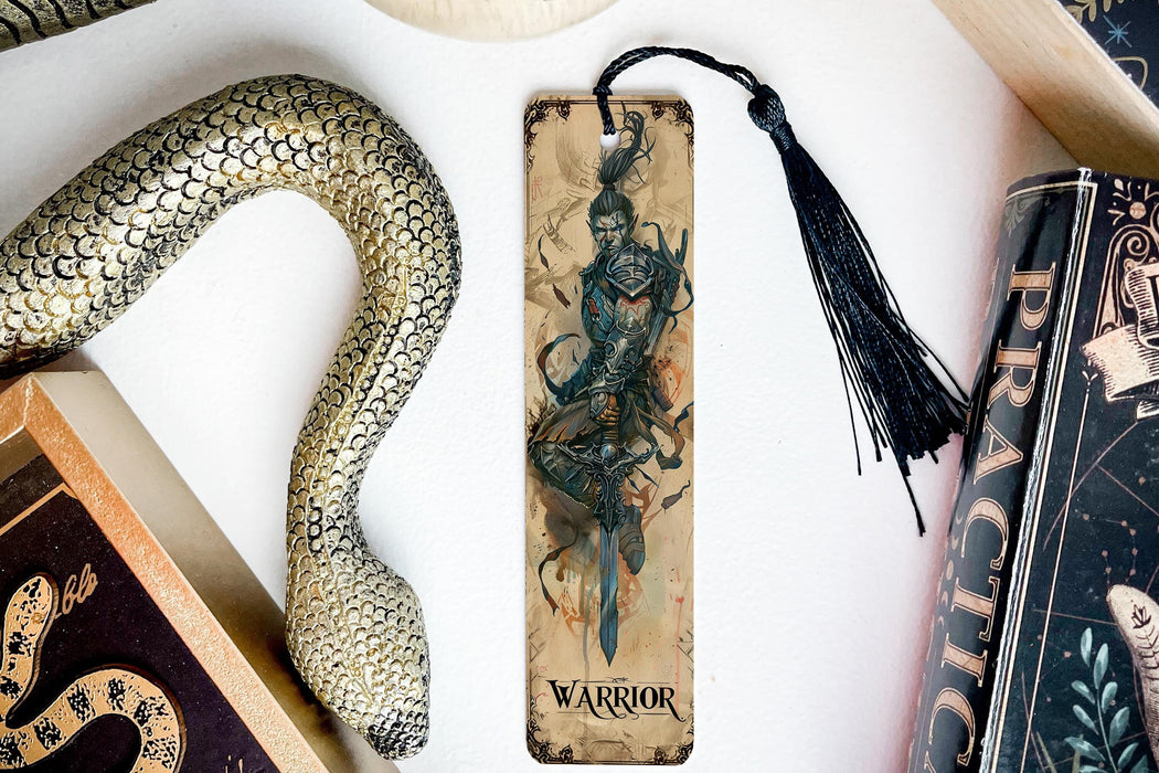 a bookmark with a picture of a woman on it
