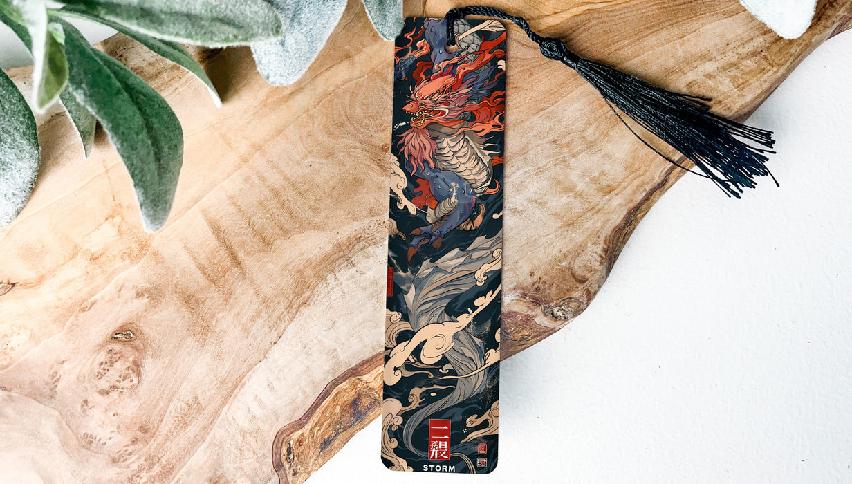 a tie with a dragon design on it