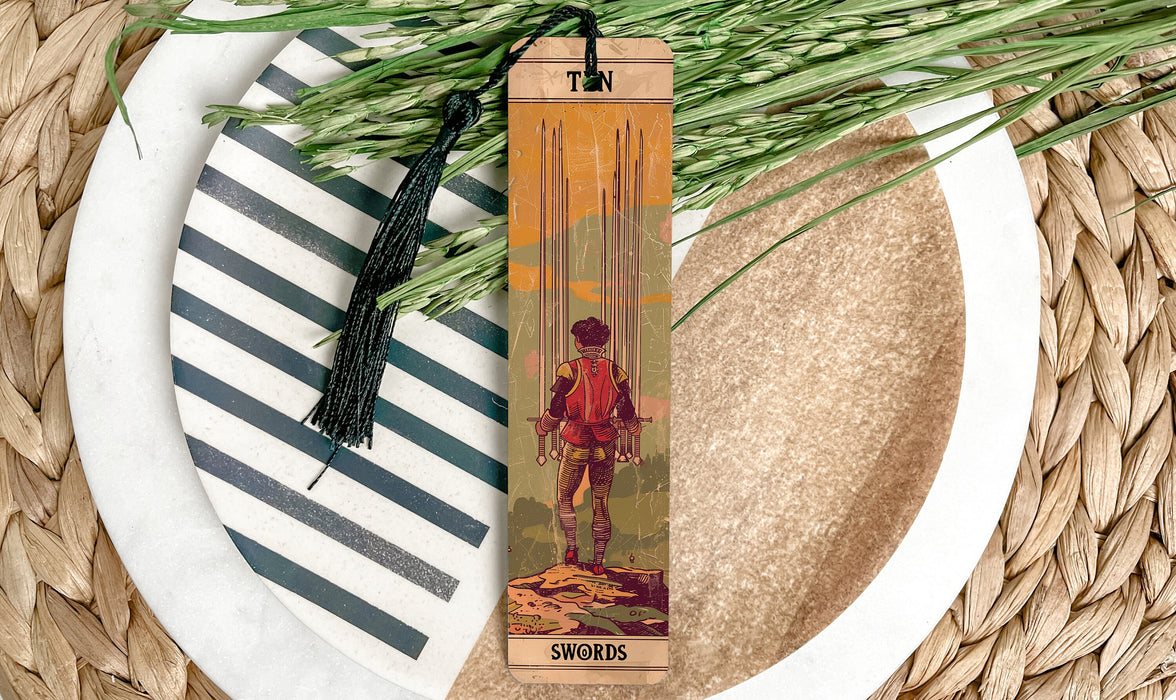 a bookmark with a picture of a boy on it