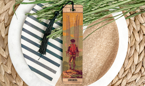 a bookmark with a picture of a boy on it