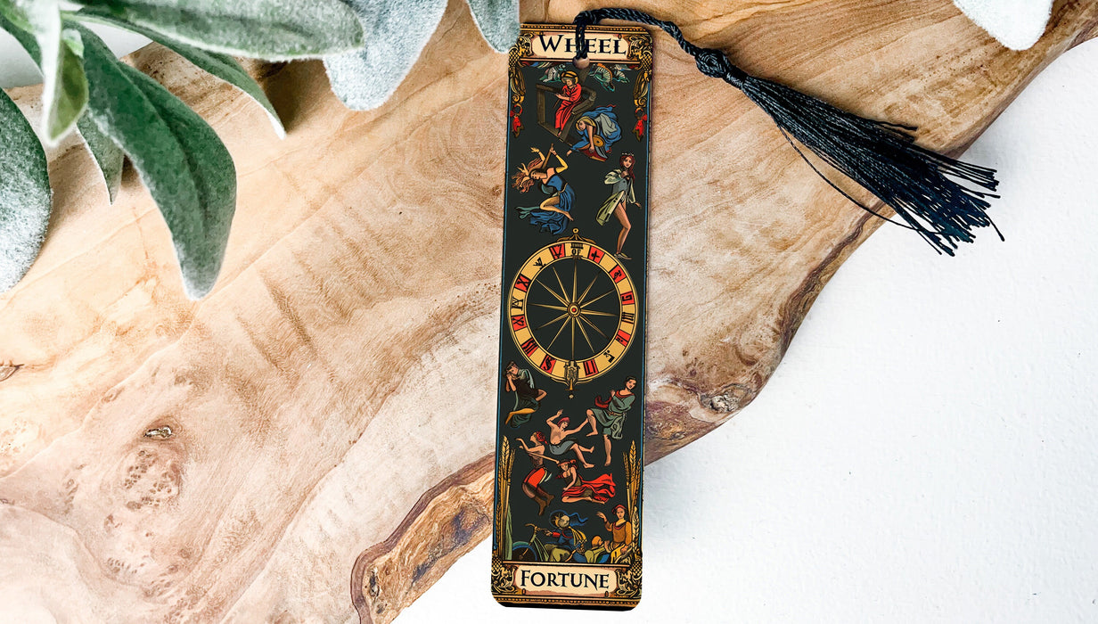 a wooden board with a clock on it