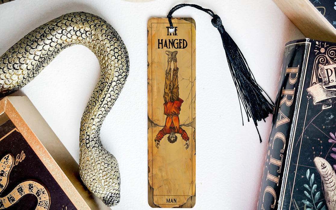 a bookmark with an image of a snake on it