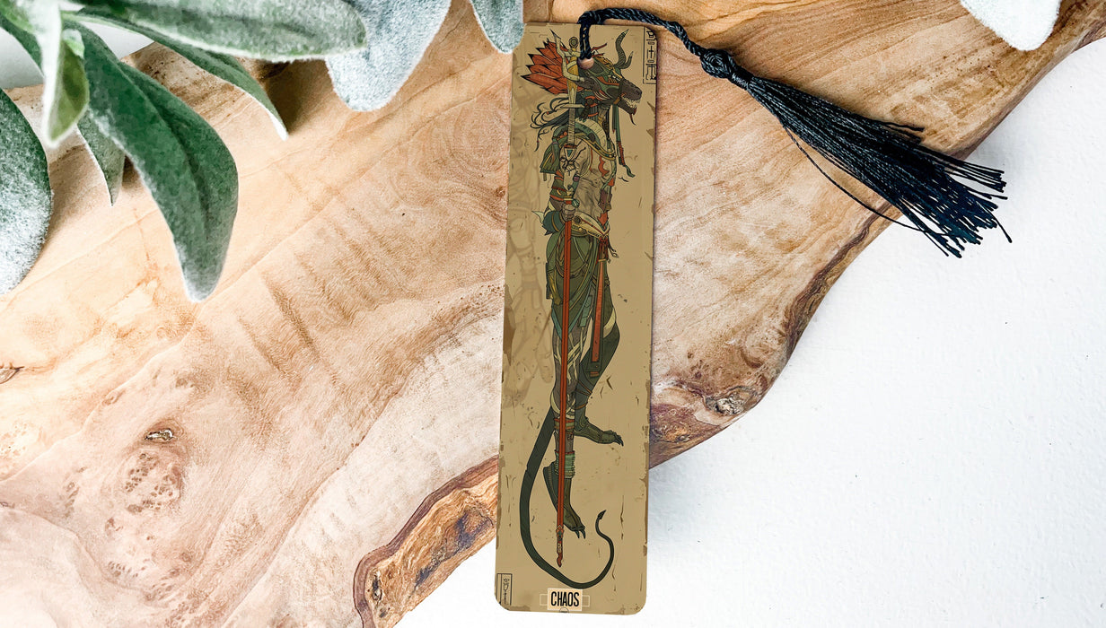 a piece of wood with a tassel hanging from it
