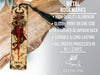 a bookmark with an image of a demon on it