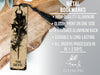 a bookmark with a picture of a demon on it