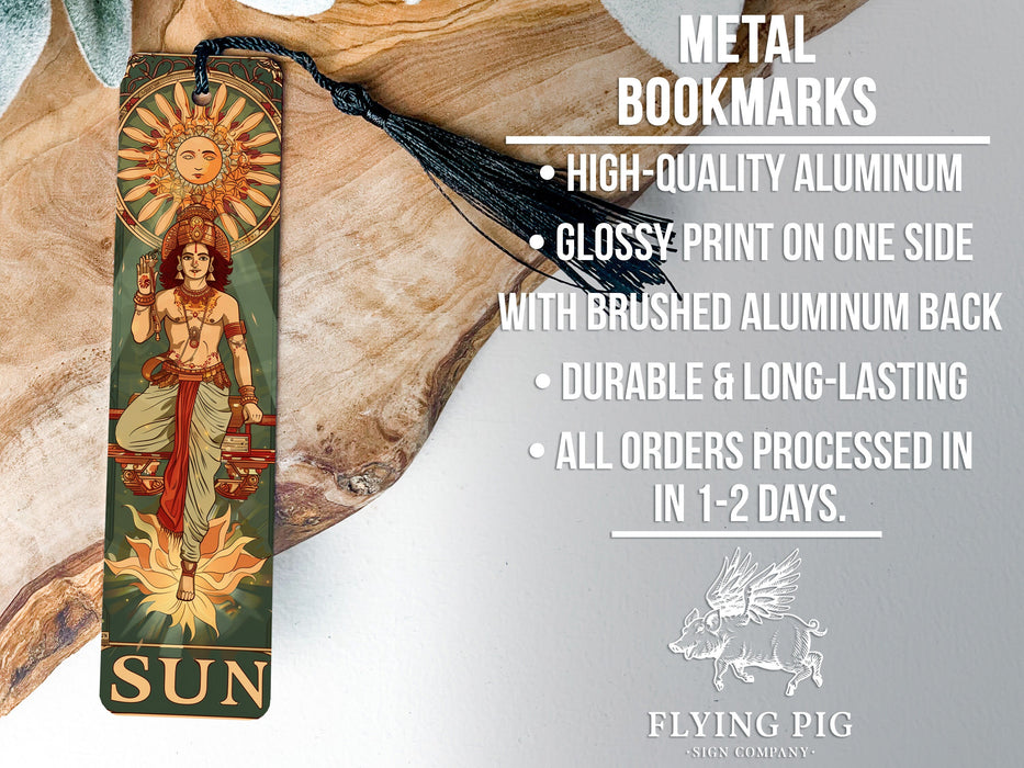 a bookmark with a picture of a woman on it