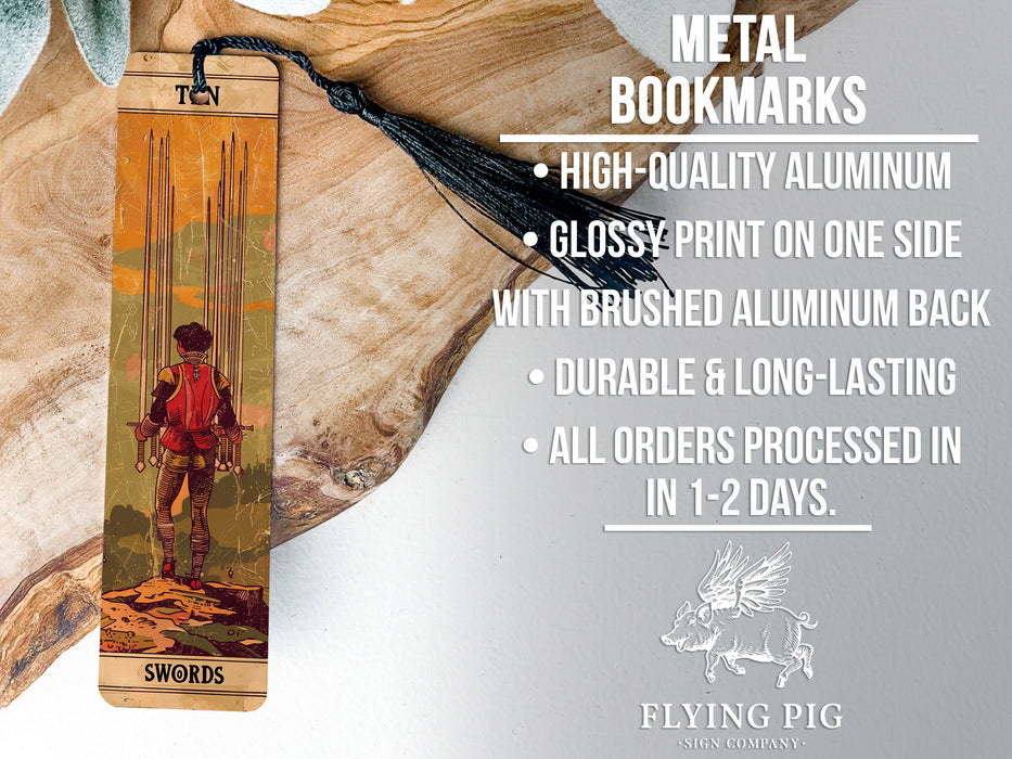 a bookmark with a picture of a man on it