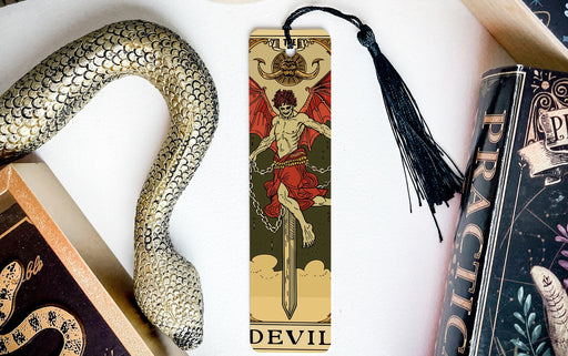 a bookmark with an image of a woman on it