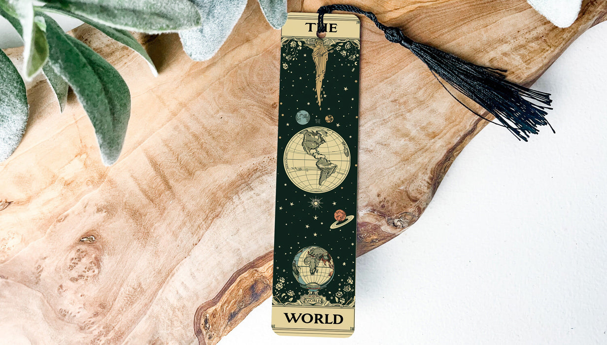 a bookmark with a picture of a woman on it