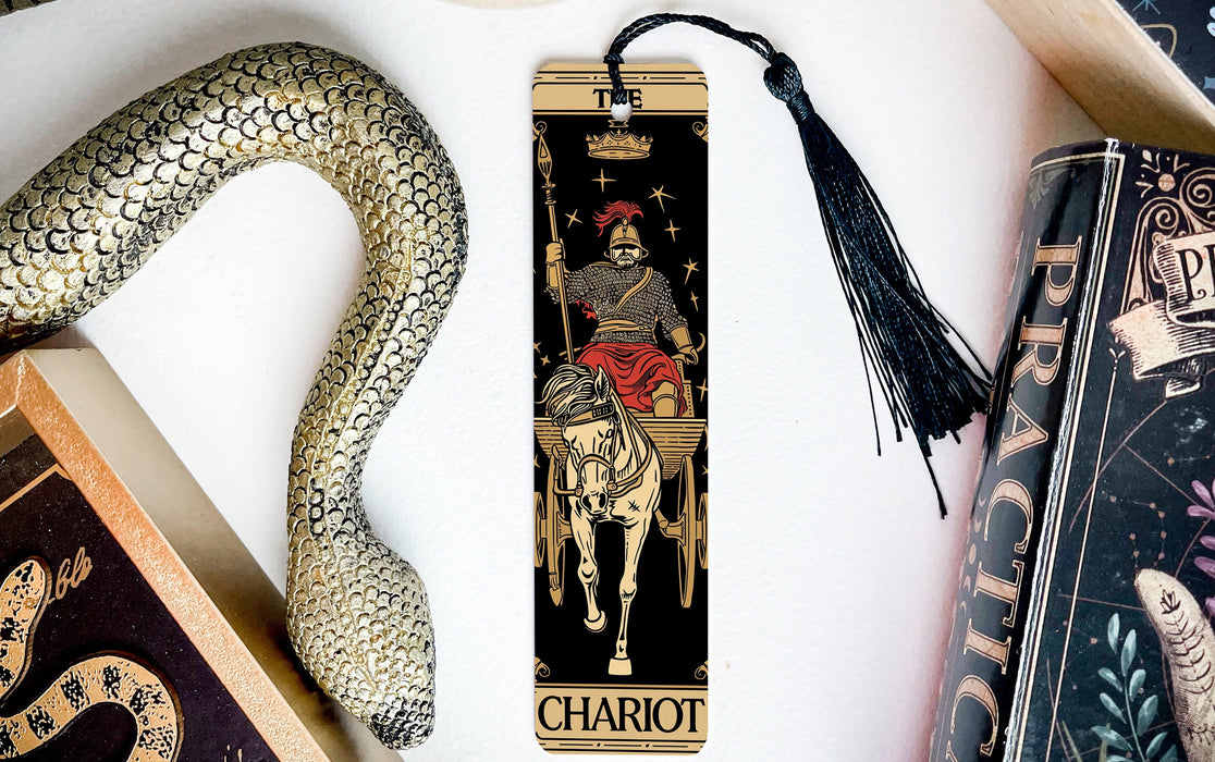a bookmark with a picture of a man on a horse