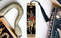 a bookmark with a picture of a man on a horse