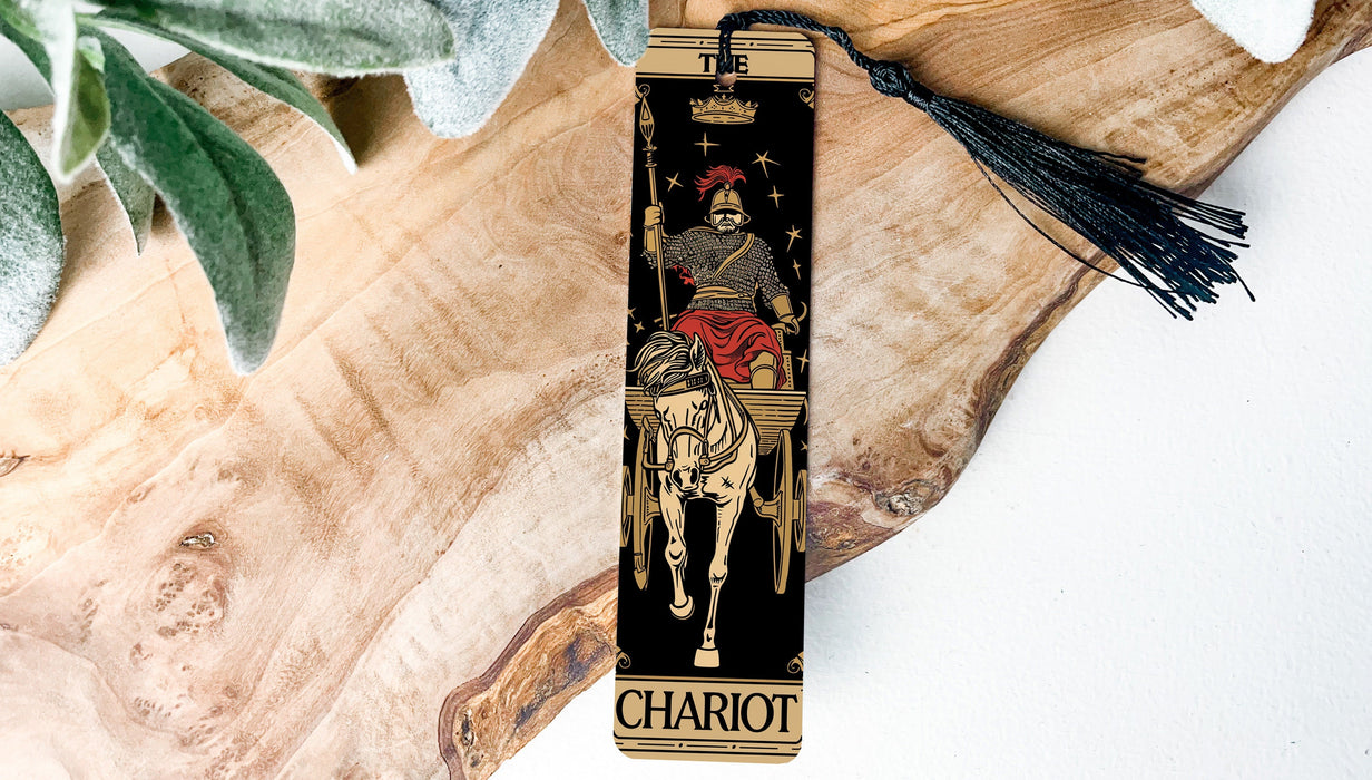 a bookmark with a picture of a man on a horse