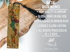 a metal bookmark with a picture of a girl on it