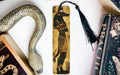 a bookmark with an egyptian god on it