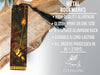 a bookmark with a picture of a woman holding a sword