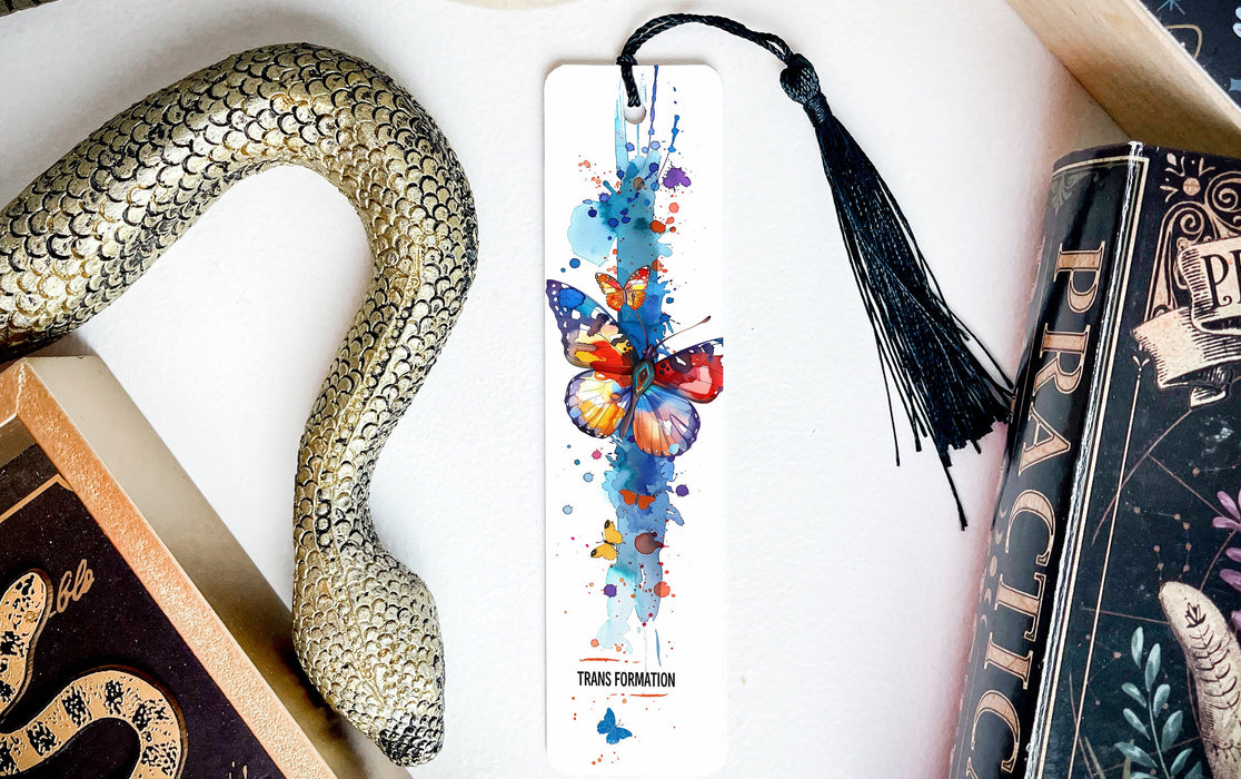 a bookmark with a picture of a butterfly on it