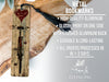 a metal bookmark with a heart on it