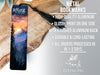 a bookmark with a mountain scene on it