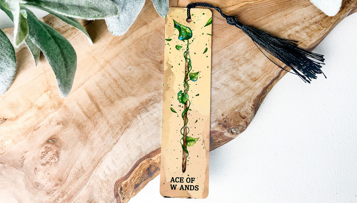 a piece of wood with a tassel hanging from it