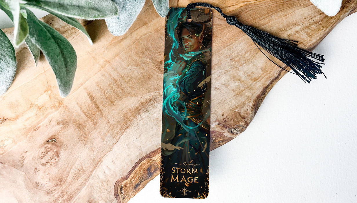 a bookmark with a picture of a woman on it