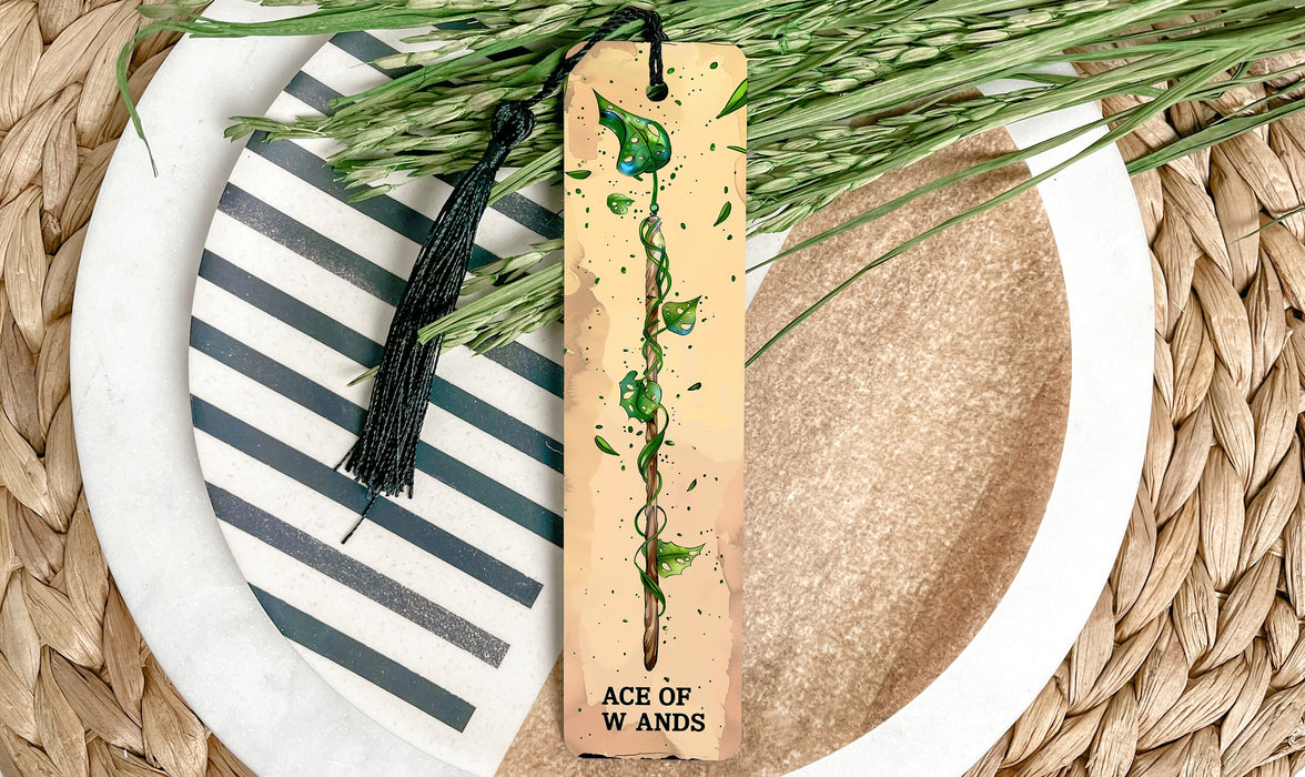 a piece of wood with a tassel on top of it