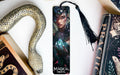 a bookmark with a picture of a woman on it