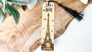 a bookmark with a picture of the eiffel tower