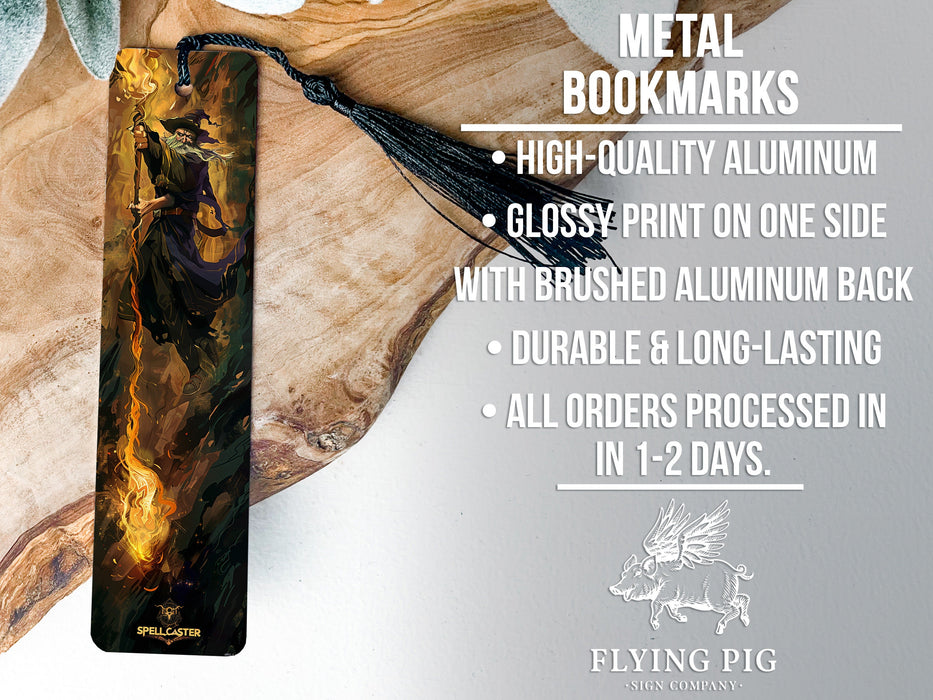 a bookmark with an image of a man on a horse