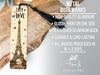 a bookmark with a picture of the eiffel tower