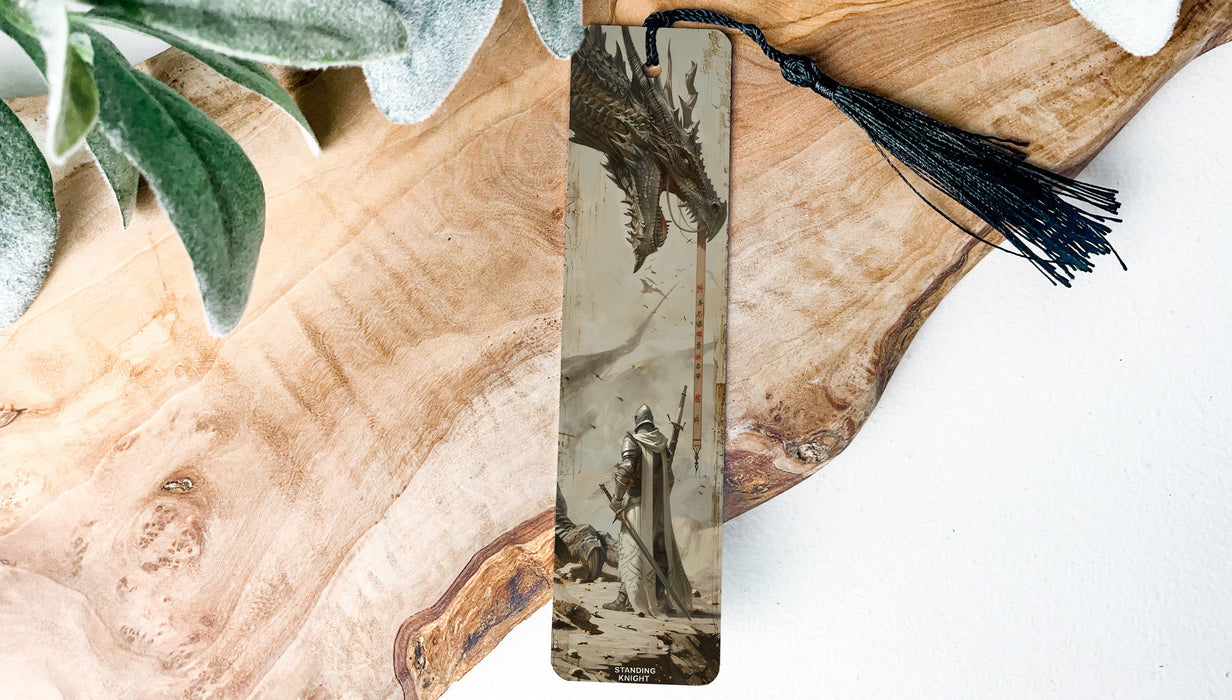 a piece of wood with a tassel hanging from it