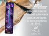 a purple bookmark with a purple castle on it