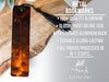 a bookmark with a picture of a woman on fire
