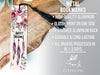 a bookmark with flowers and feathers on it