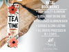 a bookmark with the words tea time on it