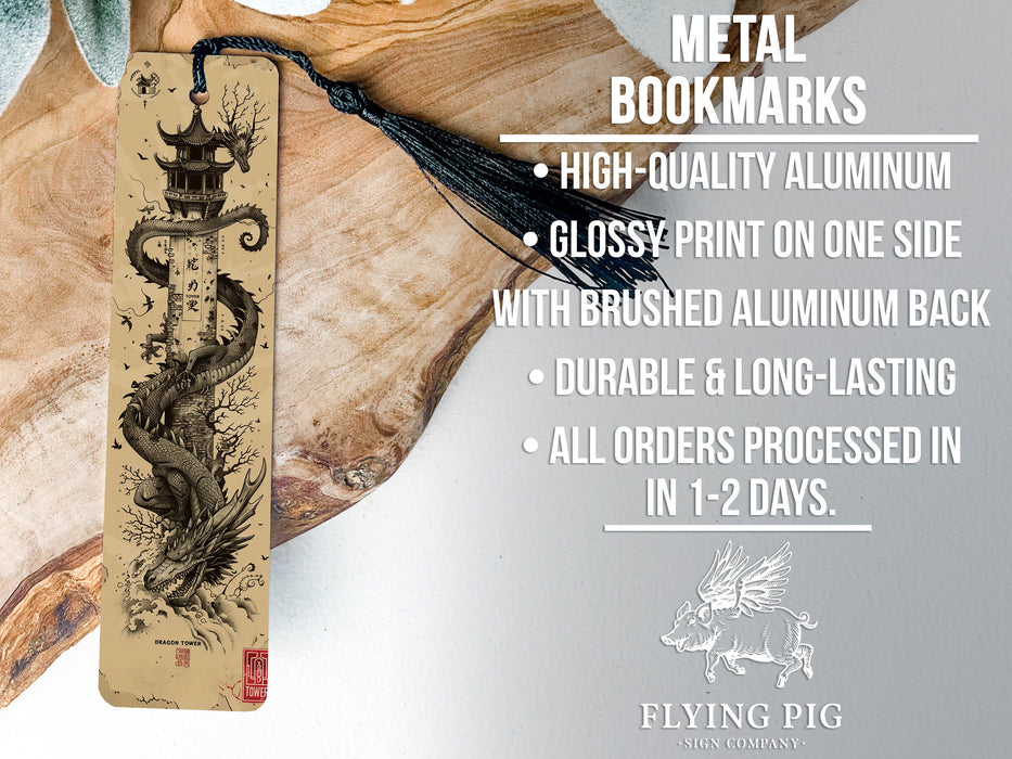a bookmark with a picture of a dragon on it