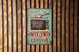 a sign on a wooden wall that says coded cuisine