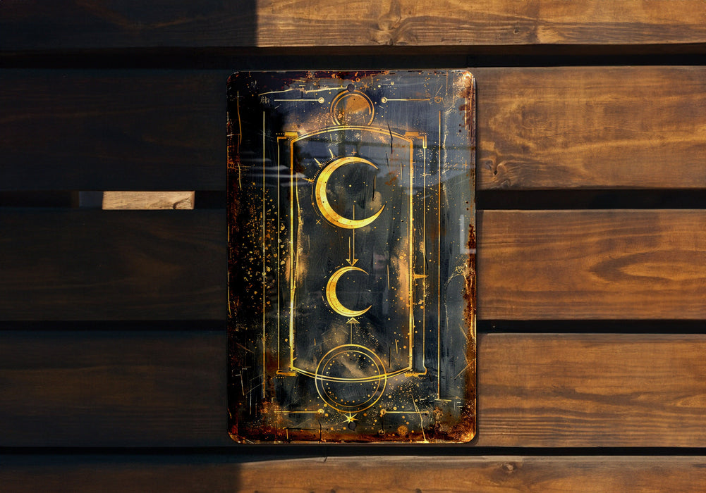 a sign that is on a wooden wall