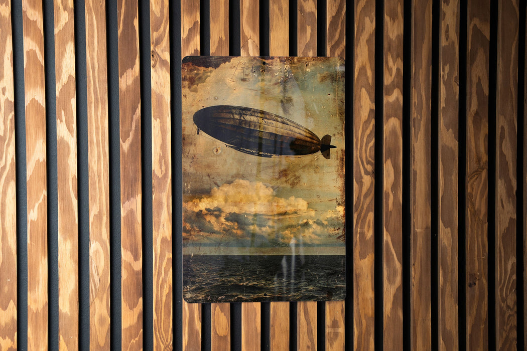 a picture of a hot air balloon flying over the ocean