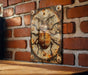 a picture of a bug on a brick wall