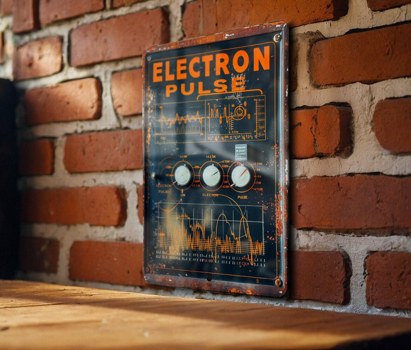 a sign on a brick wall that says electric pulsh