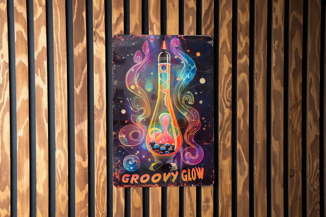 a painting of a rocket on a wooden wall